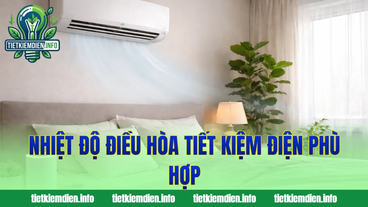 Nhiệt độ điều hòa tiết kiệm điện phù hợp