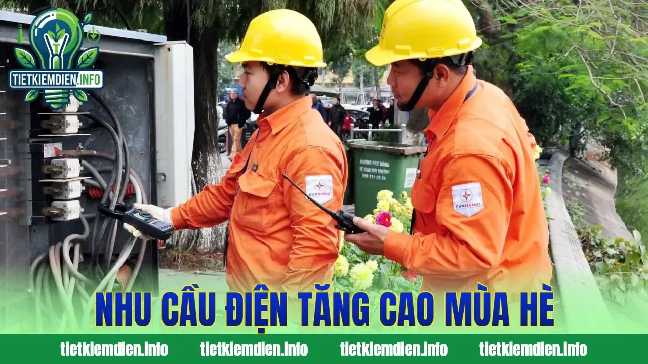 Nhu cầu điện tăng cao mùa hè