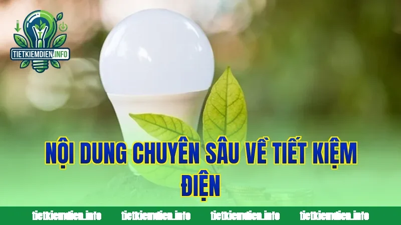 Nội dung chuyên sâu về tiết kiệm điện