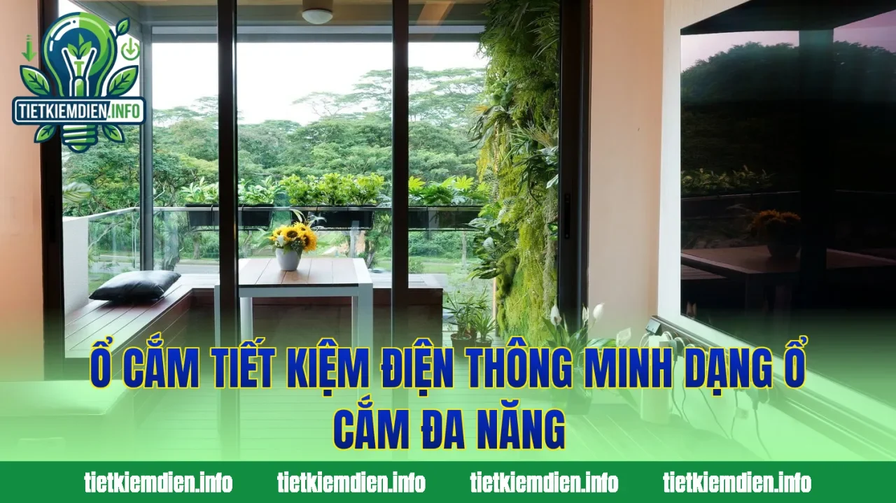 Ổ cắm tiết kiệm điện thông minh dạng ổ cắm đa năng