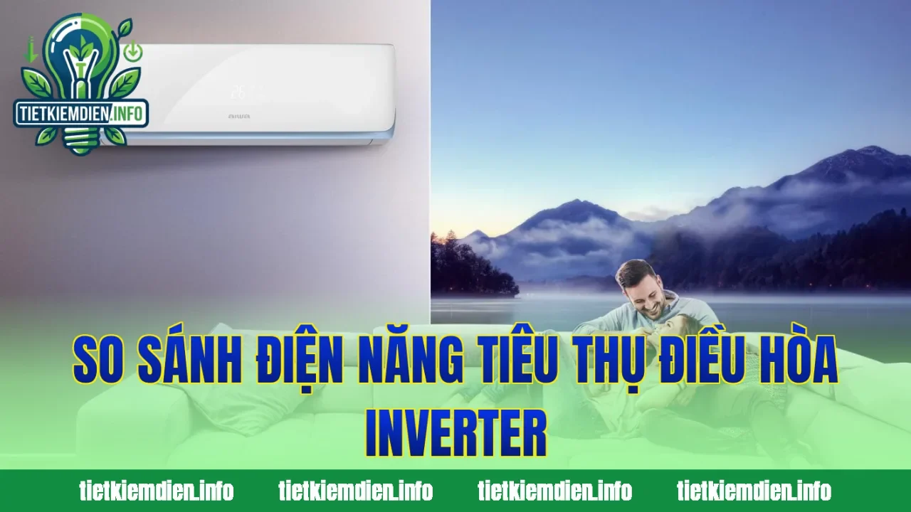 So sánh điện năng tiêu thụ điều hòa inverter