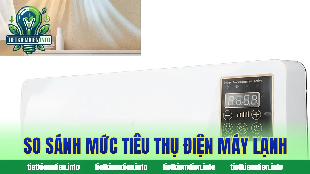 So sánh mức tiêu thụ điện máy lạnh