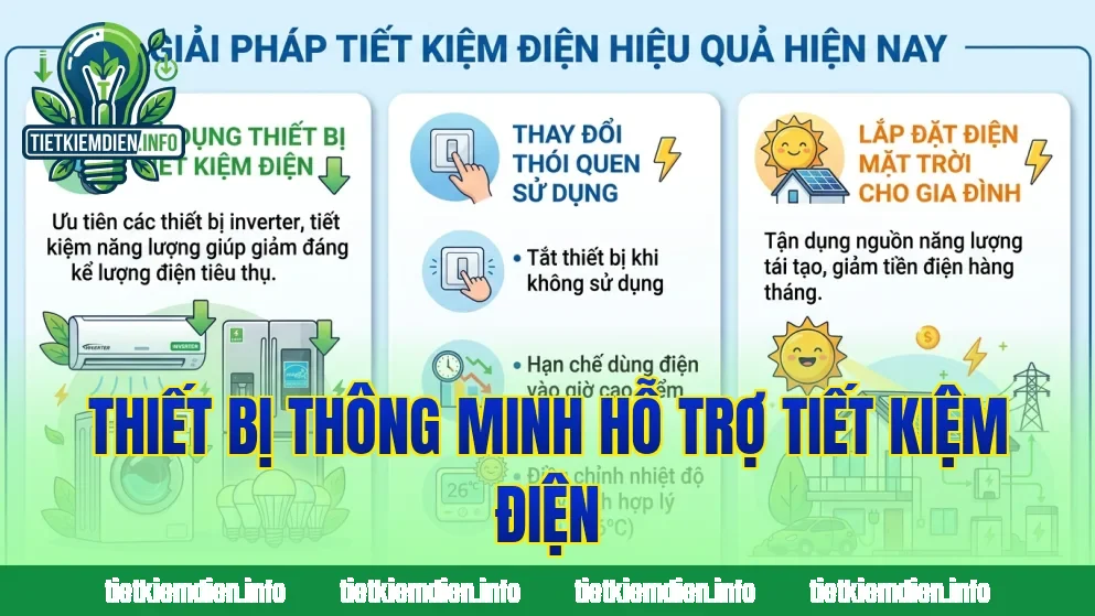 Thiết bị thông minh hỗ trợ tiết kiệm điện