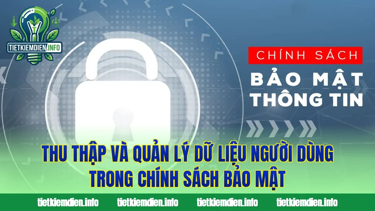Thu thập và quản lý dữ liệu người dùng trong chính sách bảo mật